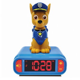 Lexibook Reloj Despertador Chase Patrulla Canina RL800PA Niños +3 Años Luz Nocturna y Sonidos