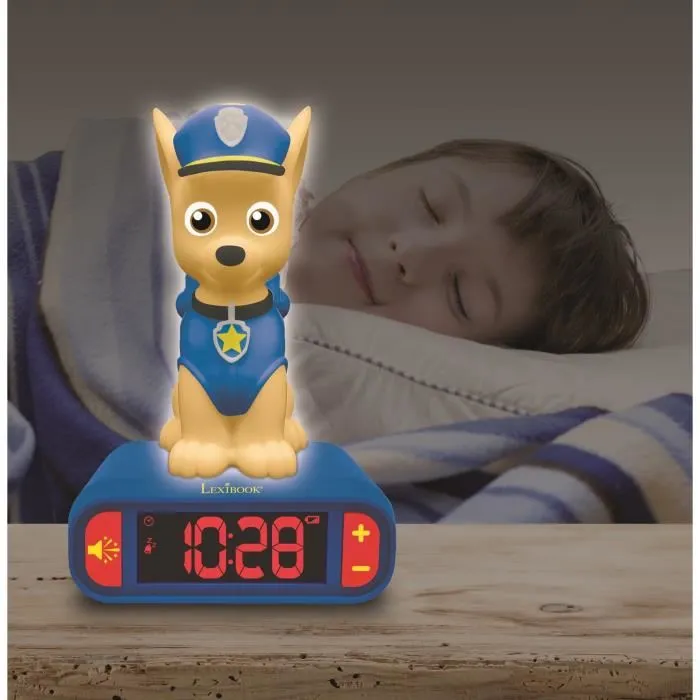 LEXIBOOK Despertador Digital Chase Patrulla Canina con Luz Nocturna LEXIBOOK Despertador Digital Chase Patrulla Canina con Luz Nocturna