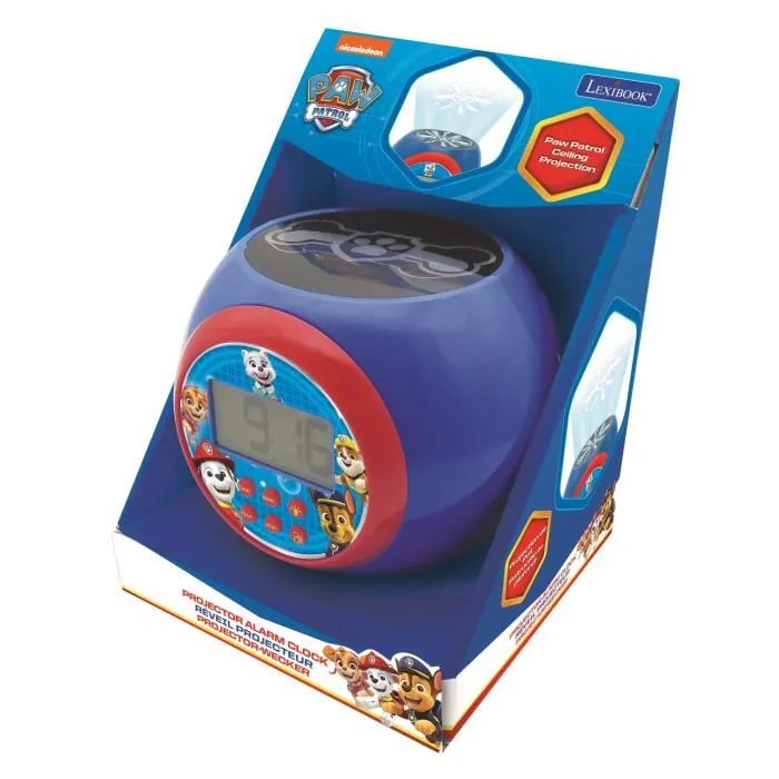 Lexibook Reloj despertador Paw Patrol con proyector y temporizador Lexibook Reloj despertador Paw Patrol con proyector y temporizador