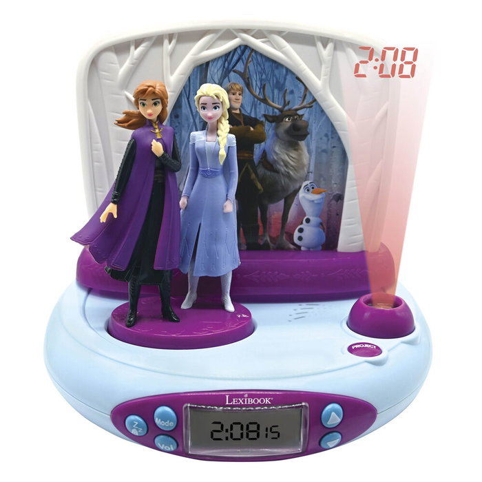 Lexibook Frozen 2 - Reloj despertador proyector con sonidos RP510FZ