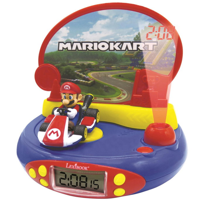 Lexibook Reloj Despertador con Proyector 3D Mario Kart Nintendo