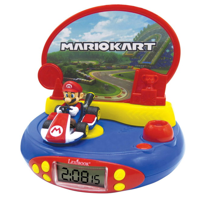 Lexibook Reloj Despertador con Proyector 3D Mario Kart Nintendo