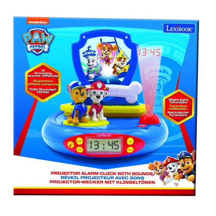 Lexibook Patrulla Canina Radio Reloj Despertador con Proyección Lexibook Patrulla Canina Radio Reloj Despertador con Proyección