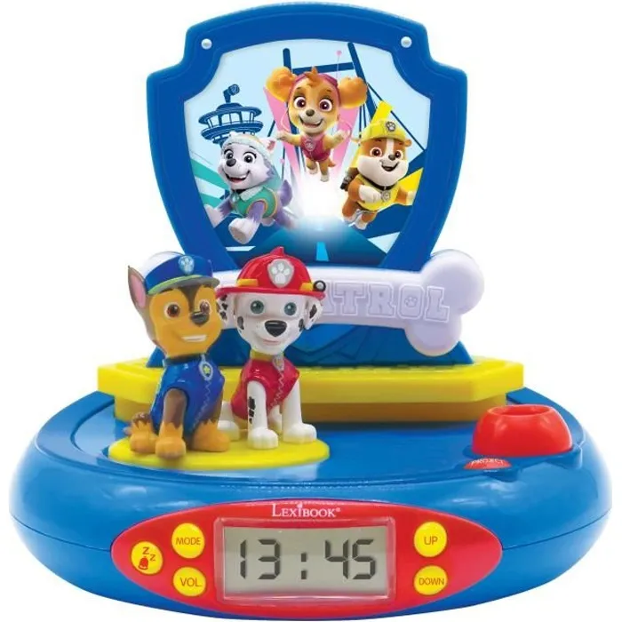 Lexibook Pat Patrouille Radio Reloj Despertador para Niños con Proyecciones de Imágenes y Sonidos Lexibook Pat Patrouille Radio Reloj Despertador para Niños con Proyecciones de Imágenes y Sonidos