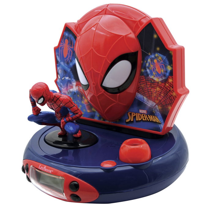 Lexibook Spiderman - Radio reloj despertador con proyección de imágenes y radio FM Lexibook Spiderman - Radio reloj despertador con proyección de imágenes y radio FM