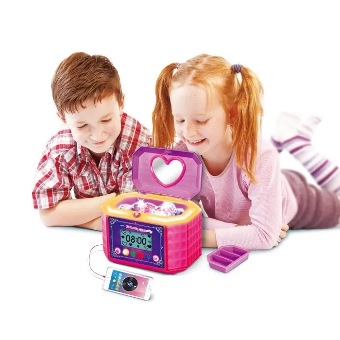 Vtech KidiSecrets Mi Joyero Mágico Interactivo con Pantalla Retroiluminada para Niñas de 4-10 Años - Guarda Secretos Vtech KidiSecrets Mi Joyero Mágico Interactivo con Pantalla Retroiluminada para Niñas de 4-10 Años - Guarda Secretos