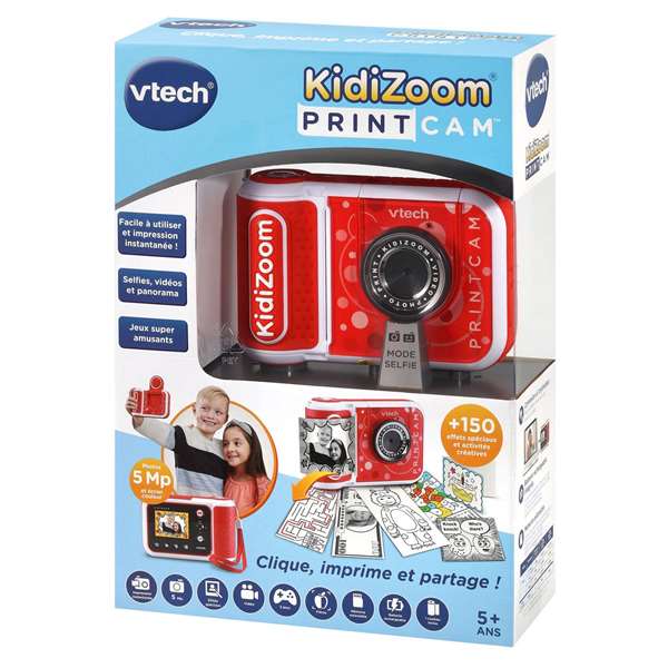 Vtech Kidizoom Cámara de Impresión con Formatos y Efectos Especiales 9x13x5 cm