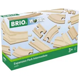 Brio World 33402 Intermediate Evolution Box - Caja de Rieles de Madera para Circuitos, 16 Piezas, a partir de 3 años