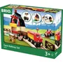 Brio World 33719 Circuito Agrícola para Granja con Tractor y Vagón de Ganado