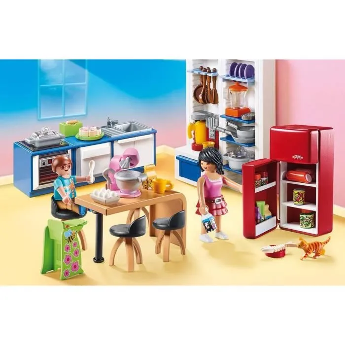 Playmobil 70206 Casa de Muñecas La Maison Traditionnelle Cocina Familiar Accesorios