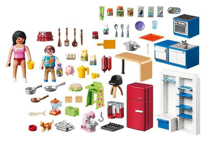 Playmobil 70206 - Casa de muñecas La Maison Traditionnelle - Cocina familiar