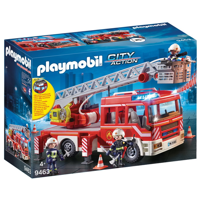 PLAYMOBIL 9463 City Action Camión de Bomberos con Escalera