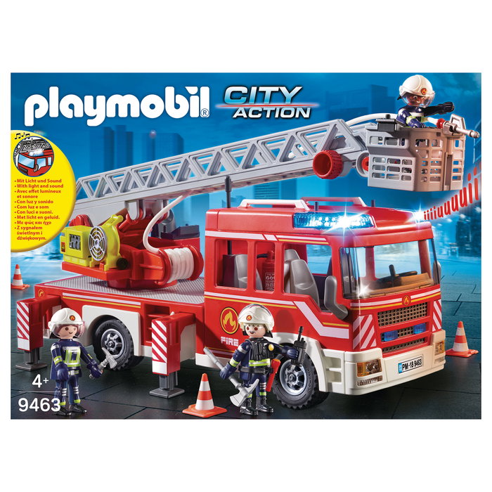PLAYMOBIL 9463 City Action Camión de Bomberos con Escalera
