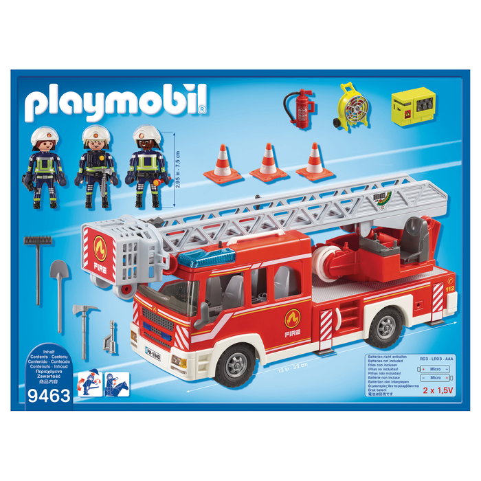 PLAYMOBIL 9463 City Action Camión de Bomberos con Escalera