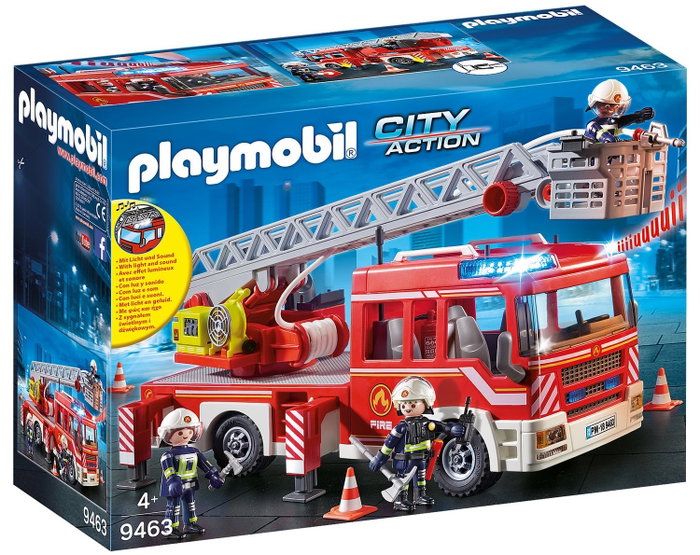 PLAYMOBIL 9463 City Action Camión de Bomberos con Escalera