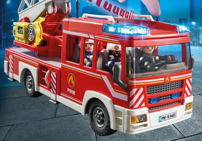 PLAYMOBIL 9463 City Action Camión de Bomberos con Escalera
