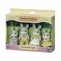 Sylvanian Families Familia Conejo Gris de 4 figuras