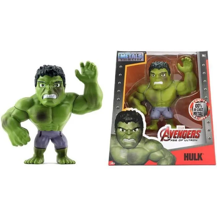 Simba Dickie Group Figura Hulk 15cm x1 Metal Marvel Coleccionable