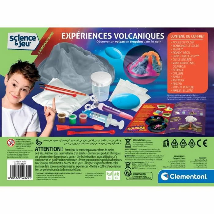 Clementoni Experiencias Volcánicas con Molde 3D y Erupciones Fosforescentes Clementoni Experiencias Volcánicas con Molde 3D y Erupciones Fosforescentes