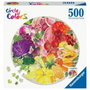 Ravensburger Rompecabezas Redondo de 500 Piezas - Frutas y Verduras (Círculo de Colores)
