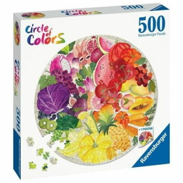 Ravensburger Rompecabezas Redondo de 500 Piezas - Frutas y Verduras (Círculo de Colores)