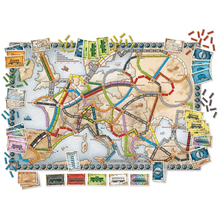 Asmodee Ticket to Ride Europe Juego de mesa Asmodee Ticket to Ride Europe Juego de mesa