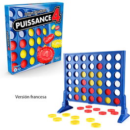 Hasbro A5640 Juego 4 En Línea Francés +6 Años Juego De Estrategia Familiar