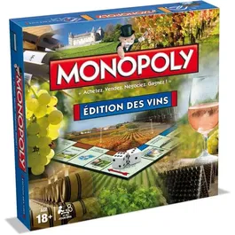 Winning Moves MONOPOLIO Ediciones del vino Juego de mesa Versión francesa