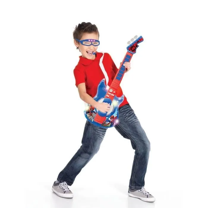 Lexibook SPIDER-MAN Guitarra Electrónica Luminosa con Gafas y Micrófono para Niños Lexibook SPIDER-MAN Guitarra Electrónica Luminosa con Gafas y Micrófono para Niños