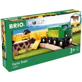 Brio World 33404 Tren de Animales de Granja con Rampa para Niños a partir de 3 Años