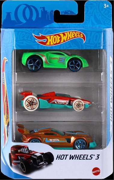 Mattel Coche Hot Wheels Pack 3 Coches Modelos Surtidos