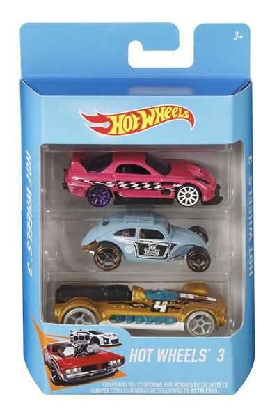 Mattel Coche Hot Wheels Pack 3 Coches Modelos Surtidos