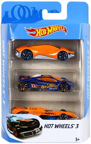 Mattel Coche Hot Wheels Pack 3 Coches Modelos Surtidos