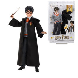 Mattel Harry Potter FYM50 Muñeco con Varita Mágica y Uniforme de Hogwarts, 11 Puntos de Articulación, Edad Recomendada +6 Años