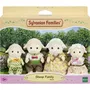 Sylvanian Families Familia de Ovejas 4 Figuras Articuladas y Vestidas Mamá Papá Hijo Hija Muñecos Juguete