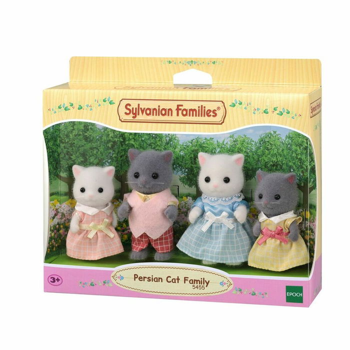 Set de Muñecos Sylvanian Families 5455 The Persian Cat Family 4 x 4 x 9 cm 4 Piezas (4 Unidades)