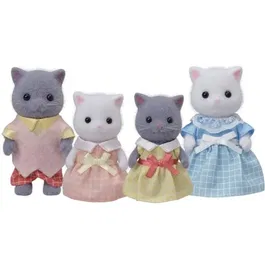 Set de Muñecos Sylvanian Families 5455 The Persian Cat Family 4 x 4 x 9 cm 4 Piezas (4 Unidades)