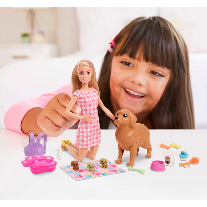 Barbie Set de Juego de Perritos Recién Nacidos
