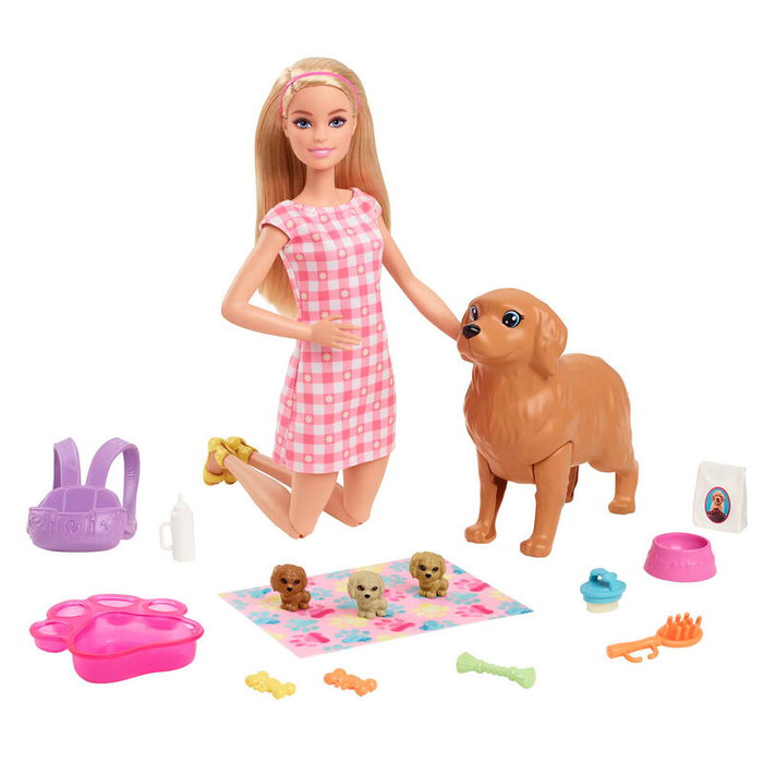 Barbie Set de Juego de Perritos Recién Nacidos