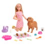 Barbie Set de Juego de Perritos Recién Nacidos