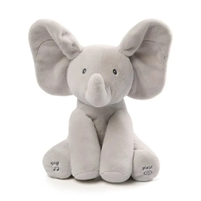 Gund Flappy Elephant Peluche Interactivo Que Habla Canta Y Juega A Las Escondidas 30cm Desde El Nacimiento