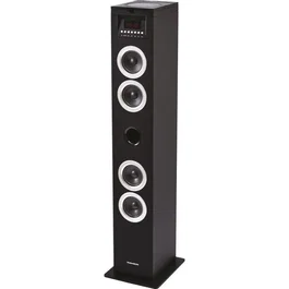 Thomson DS120CD Torre de Altavoces Multimedia con Reproductor de CD, 60W, Bluetooth, USB, Radio FM, Pantalla LED, Negro
