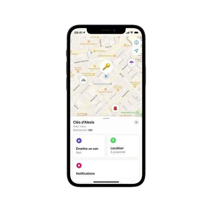 Apple AirTag 1 Pack - Localizador y Buscador de Objetos Bluetooth, Plata/Blanco