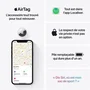 Apple AirTag 1 Pack - Localizador y Buscador de Objetos Bluetooth, Plata/Blanco