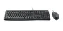 Logitech 920-002539 MK120 - Teclado USB con Teclado Numérico y Ratón Óptico Incluido - AZERTY Francés - Negro - 1.5m Cable Teclado y 1.8m Cable Ratón - Resistente a Derrames (60ml)
