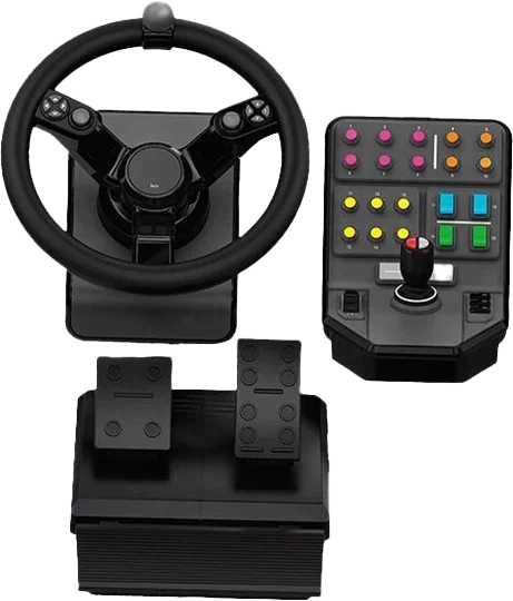 Logitech 981-001083 Paquete Heavy Equipment Bundle Volante 900° Pedales Panel Lateral para Simuladores Agrícolas Logitech 981-001083 Paquete Heavy Equipment Bundle Volante 900° Pedales Panel Lateral para Simuladores Agrícolas