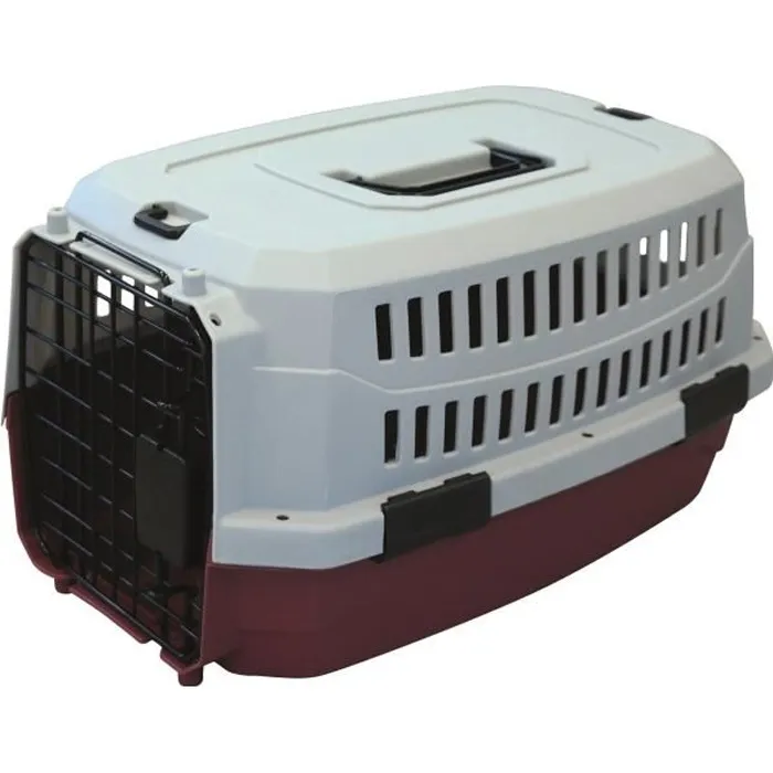 M Pets Estuche de Transporte Viaggio Carrier M - 68x47,6x45cm - Burdeos y Gris - Para Perro M Pets Estuche de Transporte Viaggio Carrier M - 68x47,6x45cm - Burdeos y Gris - Para Perro
