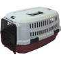 M Pets Estuche de Transporte Viaggio Carrier M - 68x47,6x45cm - Burdeos y Gris - Para Perro
