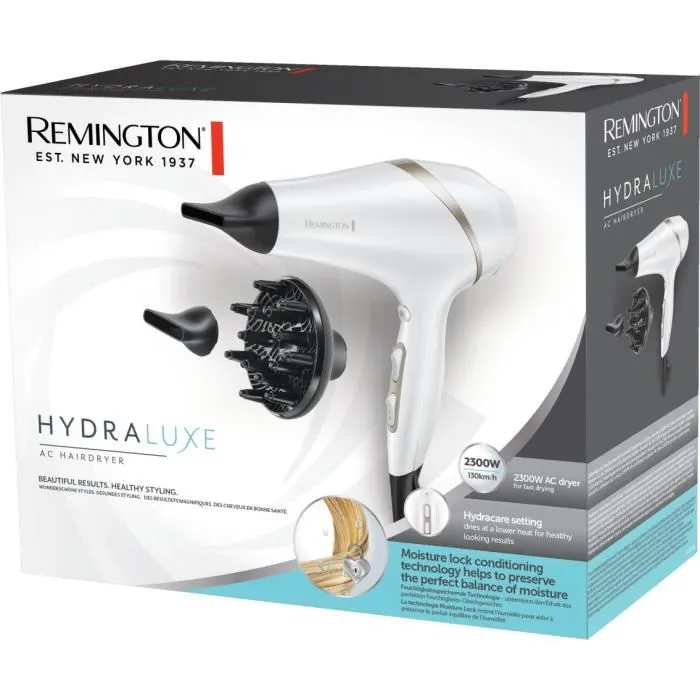Secador de pelo REMINGTON AC8901 Hydraluxe - 2300 W - Motor AC Secador de pelo REMINGTON AC8901 Hydraluxe - 2300 W - Motor AC