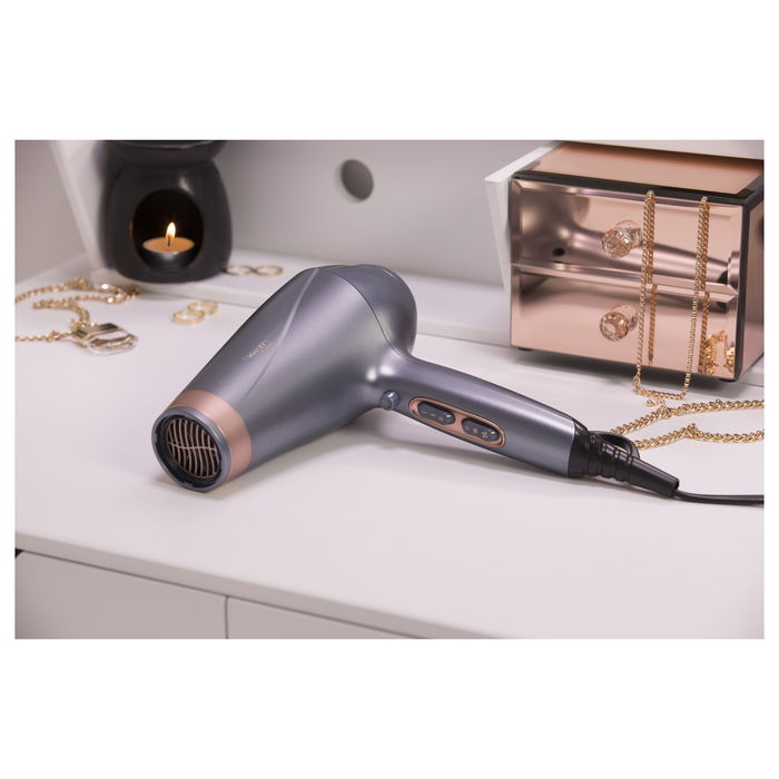 Remington AC8820 Secador Pelo Profesional AC 2200W 3 Temperaturas 2 Velocidades 41 m/s Accesorios Plata Remington AC8820 Secador Pelo Profesional AC 2200W 3 Temperaturas 2 Velocidades 41 m/s Accesorios Plata